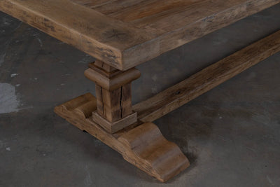 Stijlvolle oud eikenhouten kloostertafel model batenburg op maat gemaakt