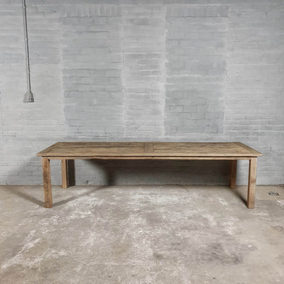 Rustic French farmhouse table Luc made of reclaimed oak – Z023
