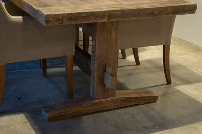 Refectory table Münster – Reclaimed old oak – 7cm thick – Z028