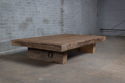 Rustic coffee table Hubert – Country style – sustainable old oak – Z036