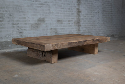 Rustic coffee table Hubert – Country style – sustainable old oak – Z036