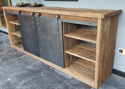 Vintage dresser with roller shutters expertly handcrafted – D002