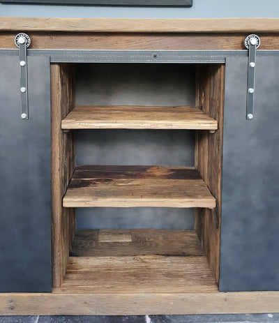 Vintage dresser with roller shutters expertly handcrafted – D002