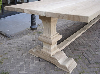Refectory dining table – oak table top – G004