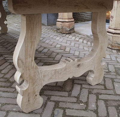 Oakwood dining table in Hacienda style – G005