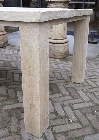 Oak dining table with square legs – G006