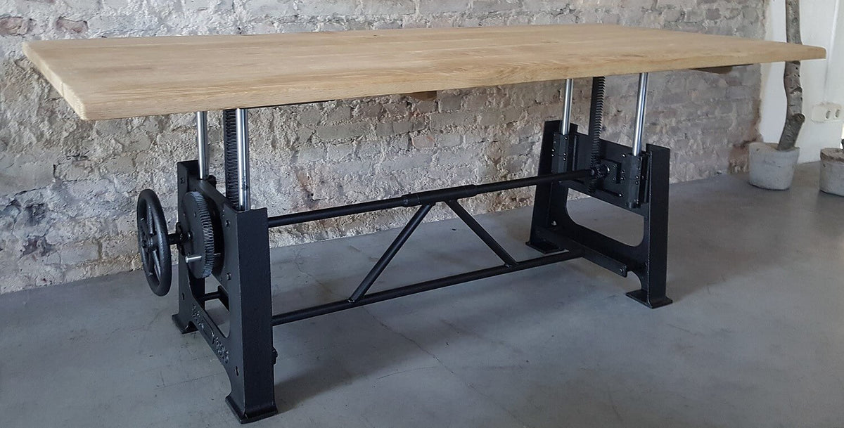 Industrial height adjustable coffeetable with metal table legs – DT25