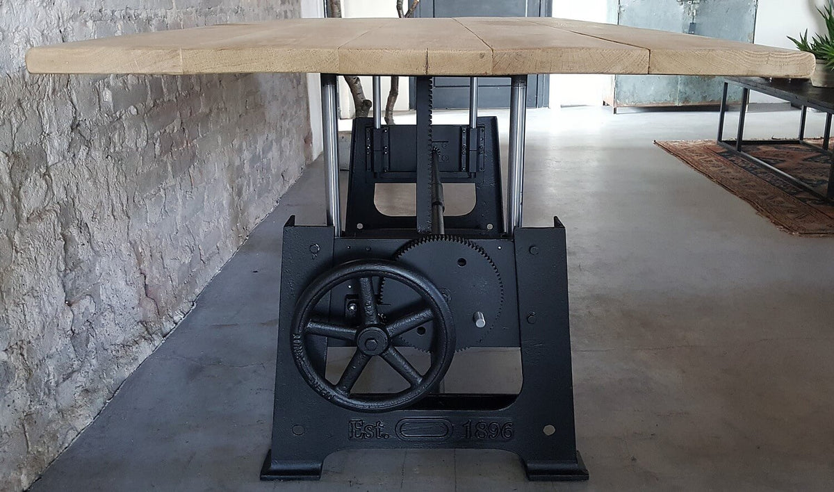 Industrial height adjustable coffeetable with metal table legs – DT25