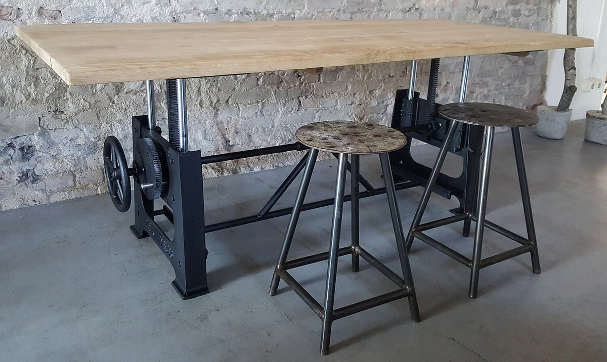 Industrial height adjustable coffeetable with metal table legs – DT25